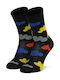 Happy Socks Unisex Κάλτσες με Σχέδια Μαύρες