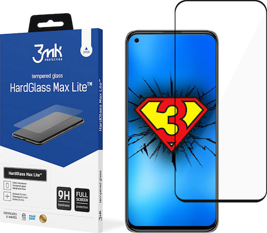 3MK HardGlass Max Lite Закалено стъкло за цялото лице (Xiaomi Mi 11 Lite / 11 Lite 5G / 11 Lite 5G NE)