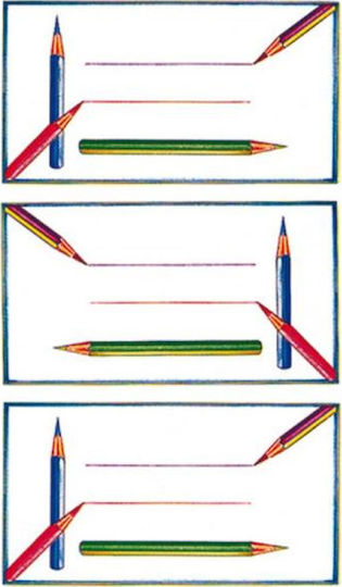 bsb Notizbuch-Etiketten Pencils Aufkleber 9Stück