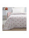 Beauty Home Κουβέρτα Fleece Art Φωσφορίζουσα Γκρι 160x220εκ.