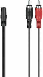 HAMA 3.5mm female-RCA male 0.1m 00205186