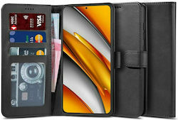 Tech-Protect Wallet Synthetic Leather Black (Galaxy A22 5G)