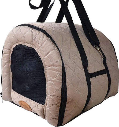 Pet Camelot 2056 Shoulder Bag for Dog Transport Beige M40xW30xH32cm