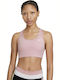 Nike Dri-Fit Swoosh Γυναικείο Αθλητικό Μπουστάκι Ροζ