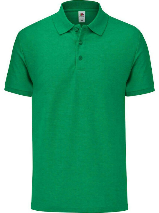 Fruit of the Loom Tailored Men's Short Sleeve Promotional Blouse Heather Green