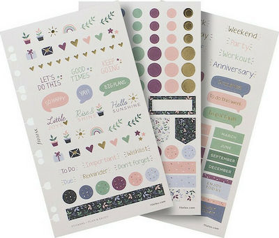 Filofax Garden Stickers Post-it Notes Pad Multicolour