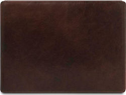 Tuscany Leather Double Desk Pad Leather Καφέ Σκούρο 50x40cm