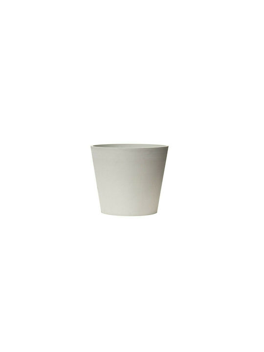 ArtPlast Κωνική Flower Pot 40x34cm in White Color ATC.040.SB.BI