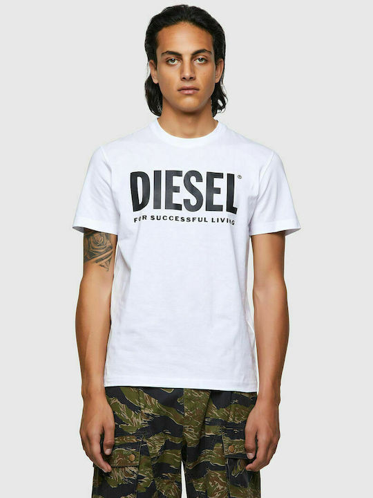 Diesel T-Diegos Ανδρικό T-shirt Λευκό με Λογότυπο