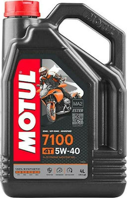 Motul Four Stroke 7100 Λάδι Μοτοσυκλέτας για Τετράχρονους Κινητήρες 5W-40 4lt