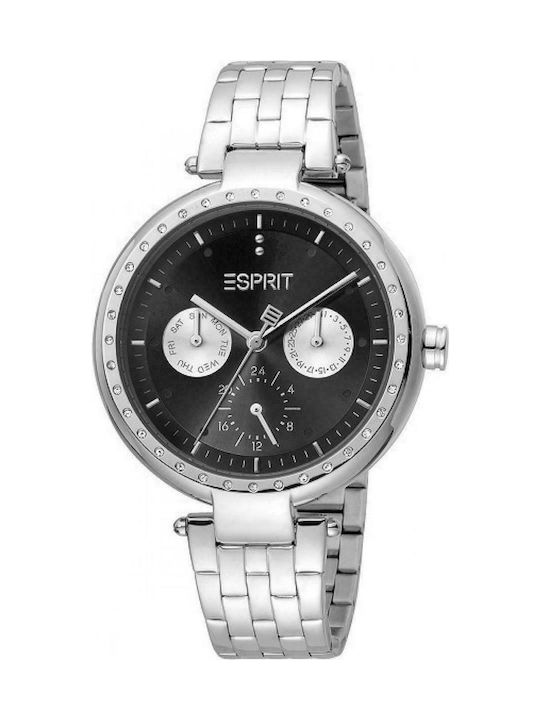 Esprit Uhr Chronograph mit Silber Metallarmband