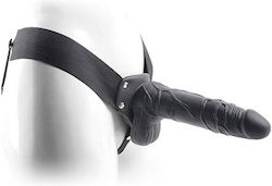 Toyz4lovers Hollow Strap On Real Rapture with Balls Harness με Dildo 20.5cm σε Μαύρο Χρώμα