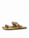 Sirena Women's Flat Sandals in Tabac Brown Color