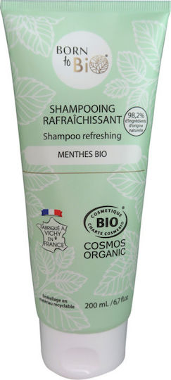 Born To Bio Refreshing Σαμπουάν Αναδόμησης/Θρέψης & Βαθύ Καθαρισμού για Όλους τους Τύπους Μαλλιών 200ml