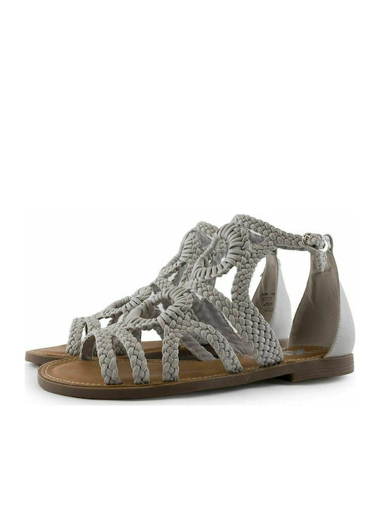 Xti Damen Flache Sandalen in Gray Farbe