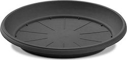 Plastona 244 Round Plate Pot Black 32x32cm