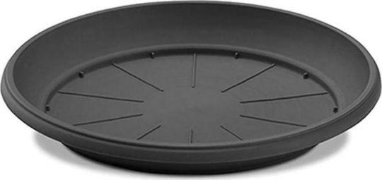 Atmosphera 244 Round Plate Pot Black 32x32cm