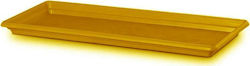 Plastona 340P Rectangular Plate Planter Yellow 35x15cm