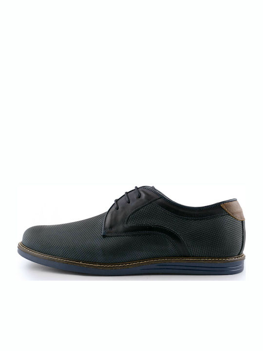 Men's Leather Casual Shoes Blue