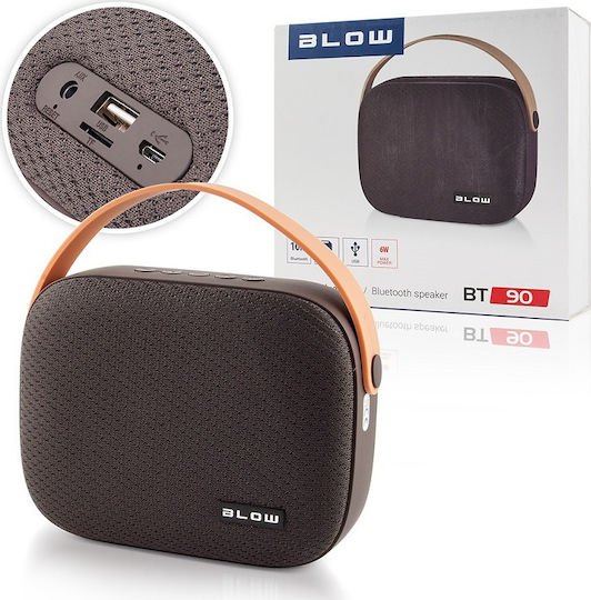 BT90 Bluetooth-Lautsprecher 6W mit Radio und Akkulaufzeit bis zu 3 Stunden Black