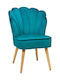 Queen Dining Room Velvet Chair Petrol 58x55x82cm