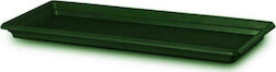 Plastona 350P Rectangular Plate Planter Green 45x15cm