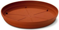 Plastona 201P Round Plate Pot Orange 21x21cm