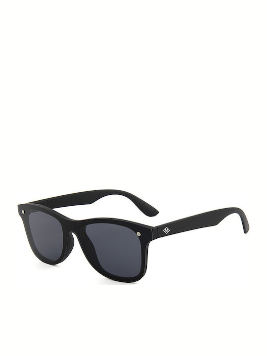 Martinez Torcello Дамски Слънчеви очила с Черно Пластмасов Рамка и Черно Леща