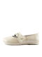 Kids Ballerinas 52588 with Hoop & Loop Closure White