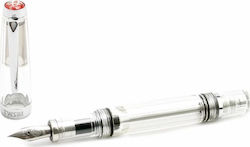 Stilou cu penita medie TWSBI VAC Mini Clear M