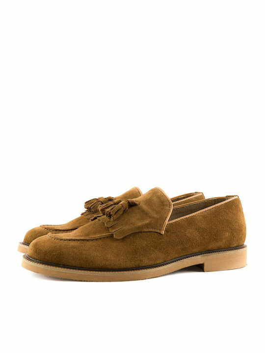 68 Men's Suede Loafers Tabac Brown