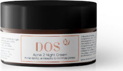 Dos Cosmetics Acne 2 Night Treatment Κρέμα Νυκτός κατά των Ατελειών 50ml