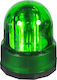 Waterproof Car Beacon Φάρος Μαγνητικός Στρογγυλός LED 12V 215cm - Green