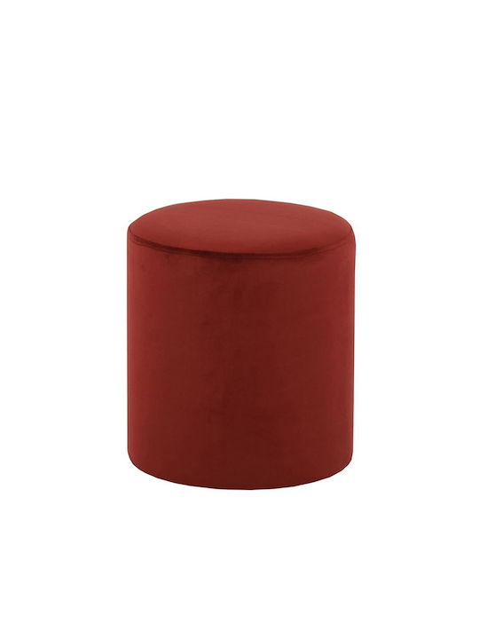 Hocker Für das Wohnzimmer Mit Samt bezogen Cylinder Royal Blood 1Stück 35x35x38cm 16-0484