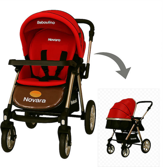 Beboulino Novara Verstellbar Kinderwagen Geeignet fr Neugeborene Rot  601-0601-0003 | Skroutz Germany