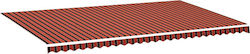 vidaXL Replacement Awning Multicolour with PU C...