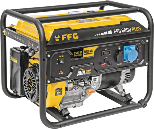 FFG GPG 6000 Plus Generators Benzin mit Kickstart und maximaler Leistung 7.5kVA