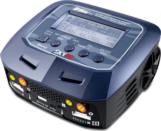 Skyrc D100 V2 AC/DC 200W (with voice) Charger for RC Vehicle 1pcs