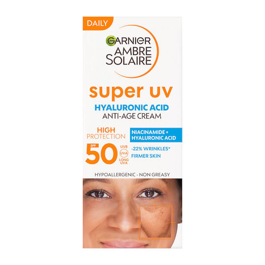 Garnier Ambre Solaire Anti Age Super UV Cremă de Față cu Protecție Solară SPF50 50ml