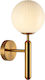 Viokef Jolin Classic Wall Lamp with Socket G9 Gold Width 15cm