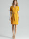 Figl M669 Summer Mini Dress Yellow 132461