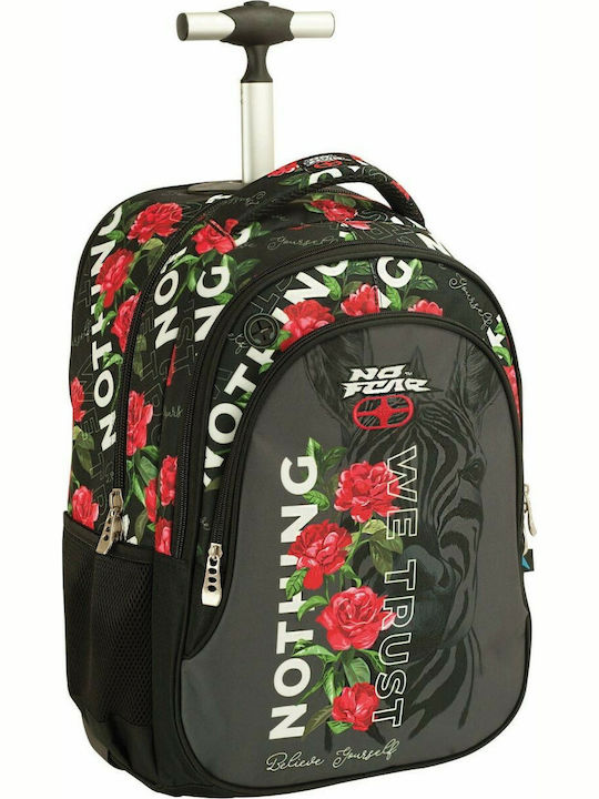 No Fear Rose Zebra No Fear School Bag Trolley Elementary