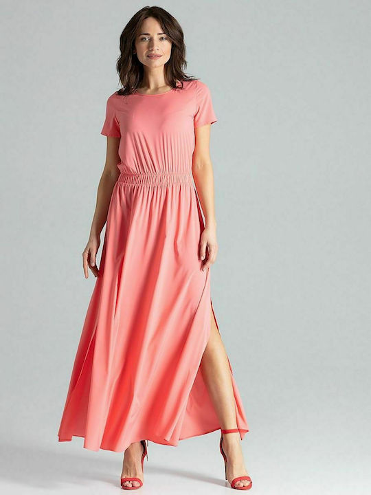 Lenitif L042 Summer Maxi Dress Pink