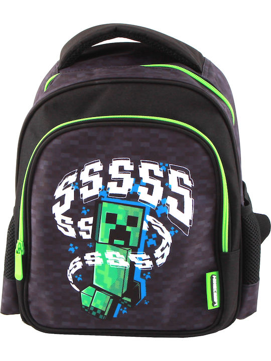 Graffiti Minecraft School Bag Backpack Kindergarten Multicolored