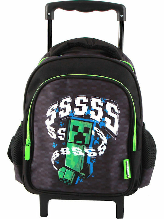 Graffiti Minecraft School Bag Trolley Kindergarten Multicolored