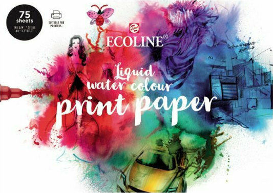 Royal Talens Watercolour Pad Ecoline 24x32εκ. 290gr 12 Sheets