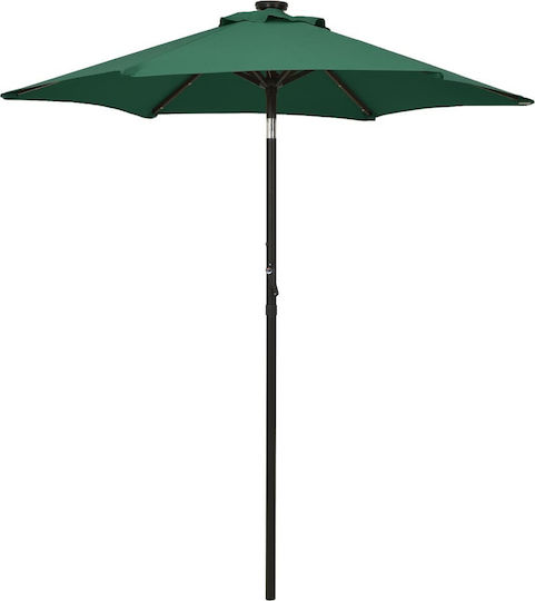 Garten- und Terrassen-Sonnenschirm Rundschreiben Aluminium Grüne Φ2m