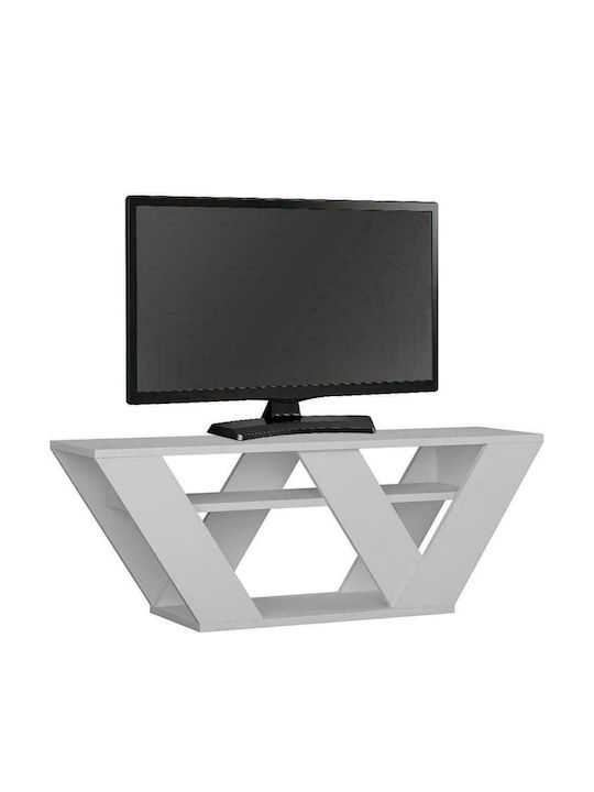 TV-Ständer White Μ110xΠ40xΥ30cm
