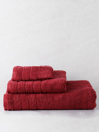 Sunshine Πετσέτα Χεριών Dory 30x50εκ. 12 Bordeaux Βάρους 600gr/m²