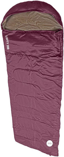 Campo Sleeping Bag Μονό 2 Εποχών Lofty 200 Red